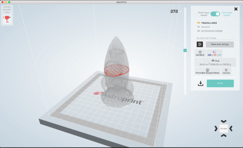 GCODE Viewer on AstroPrint Desktop